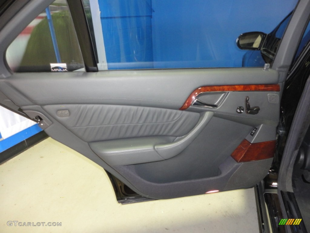 2004 Mercedes-Benz S 600 Sedan Black Door Panel Photo #64754067