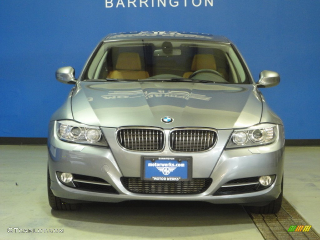 2011 3 Series 335i xDrive Sedan - Space Gray Metallic / Saddle Brown Dakota Leather photo #2