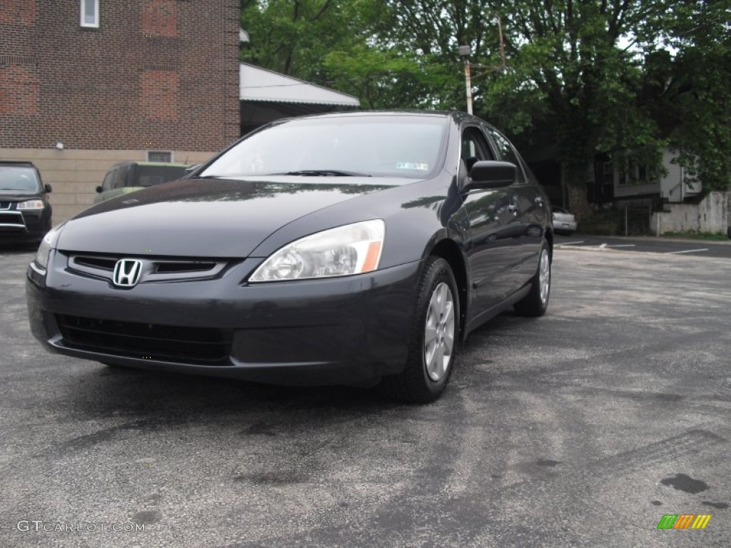 2004 Accord LX Sedan - Graphite Pearl / Gray photo #3