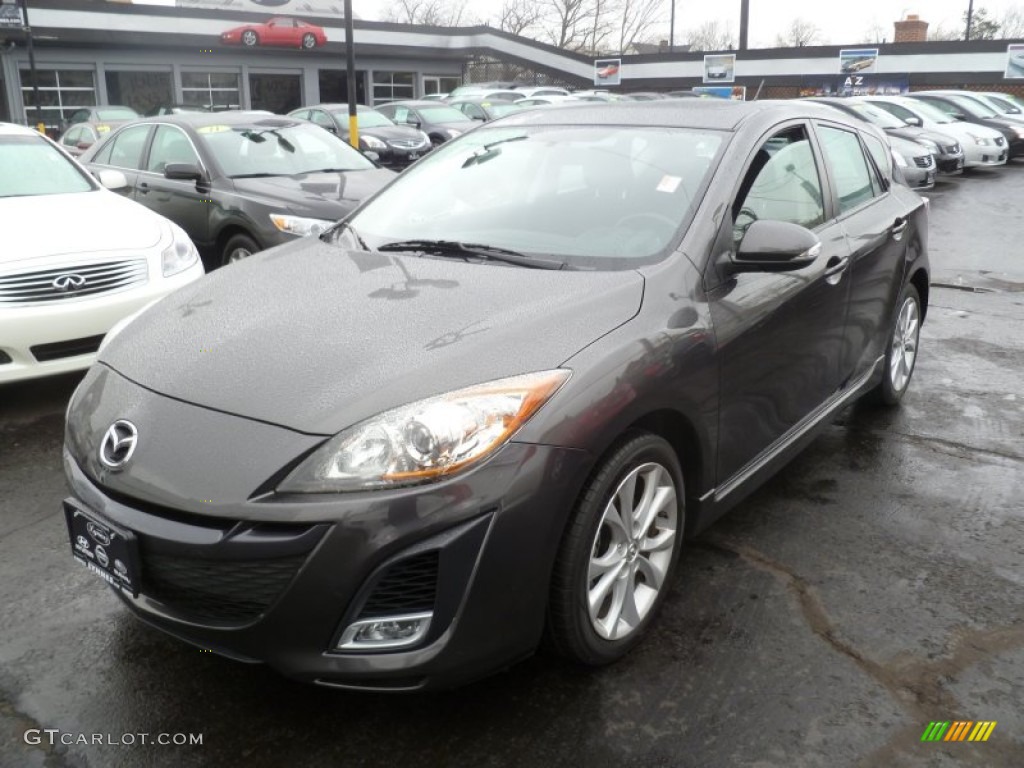 2010 MAZDA3 s Sport 5 Door - Metropolitan Gray Mica / Black photo #1