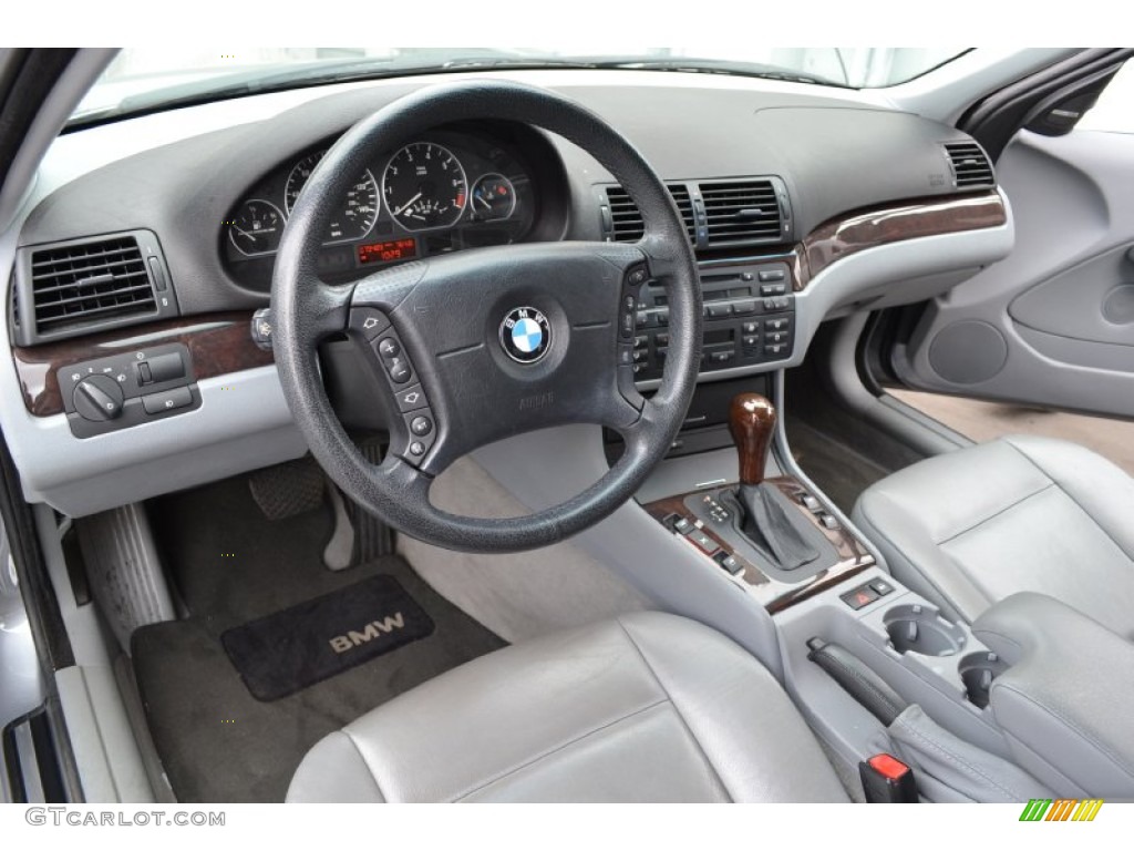 2004 3 Series 330i Sedan - Silver Grey Metallic / Grey photo #3