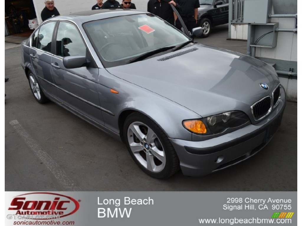 2004 3 Series 330i Sedan - Silver Grey Metallic / Grey photo #6