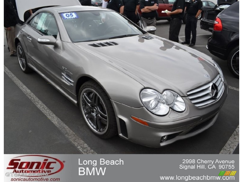 2005 SL 65 AMG Roadster - Pewter Metallic / Charcoal photo #1