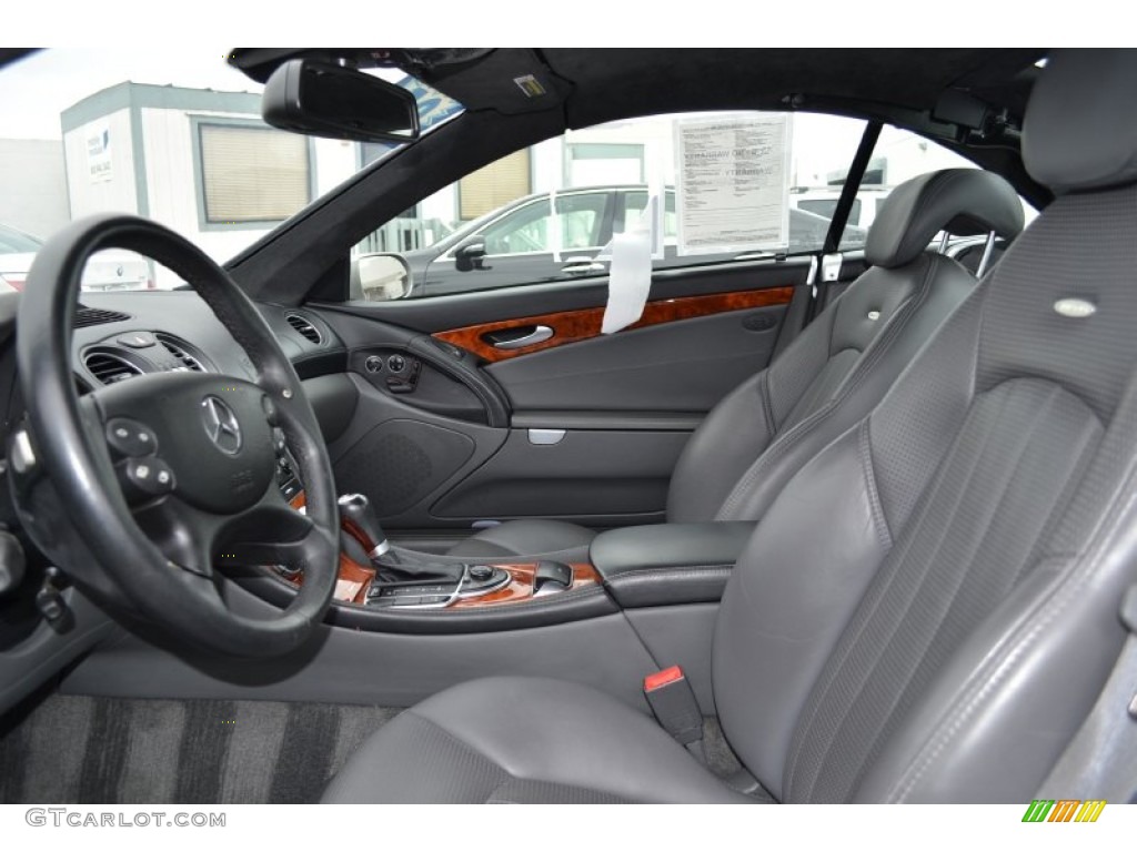 Charcoal Interior 2005 Mercedes-Benz SL 65 AMG Roadster Photo #64761966