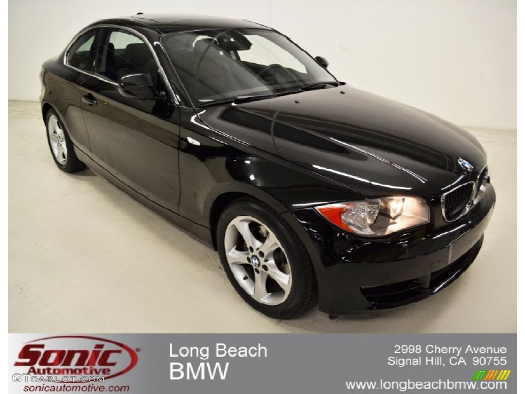 2010 1 Series 128i Coupe - Jet Black / Black photo #1