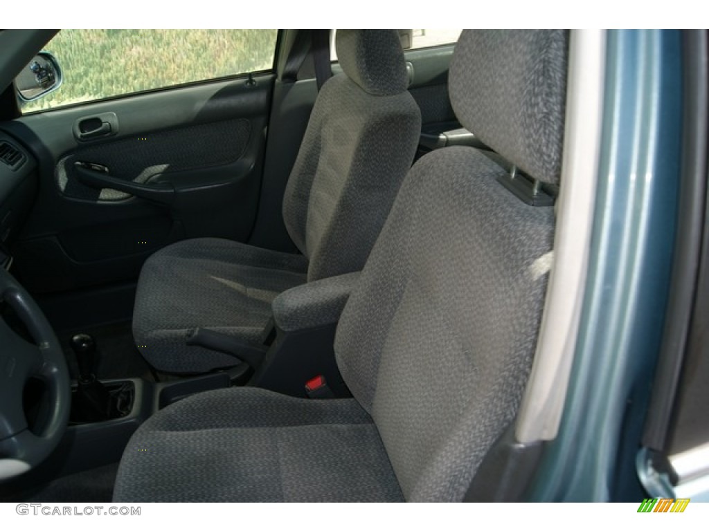 2000 Civic EX Sedan - Iced Teal Pearl / Gray photo #8