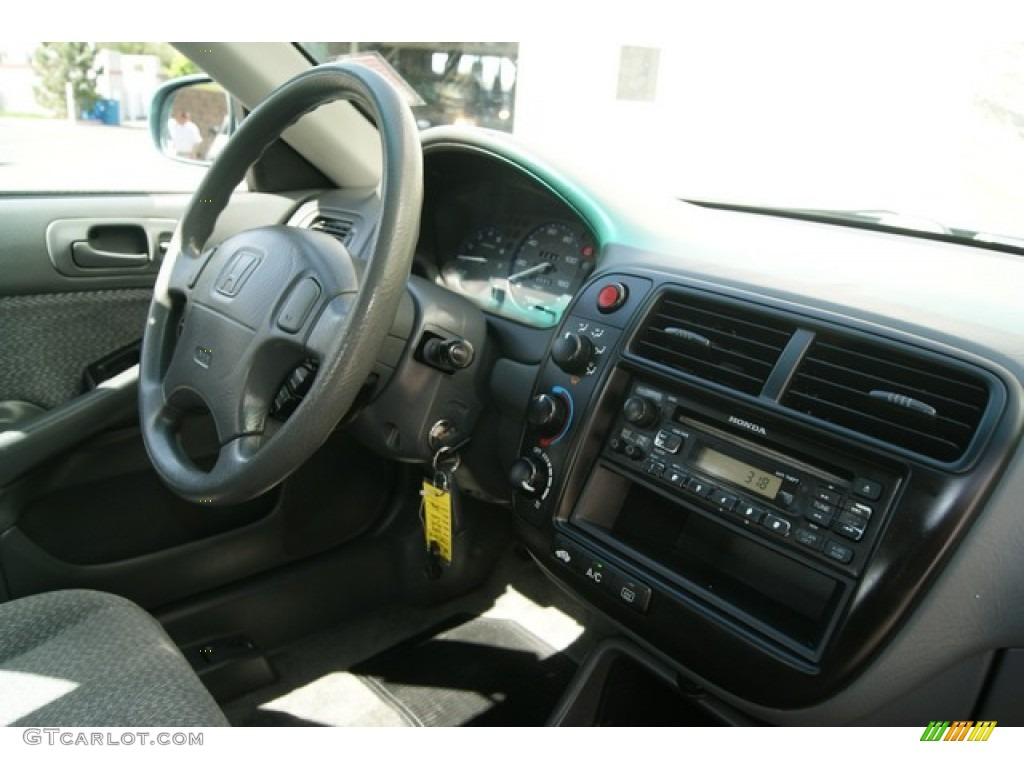 2000 Civic EX Sedan - Iced Teal Pearl / Gray photo #11