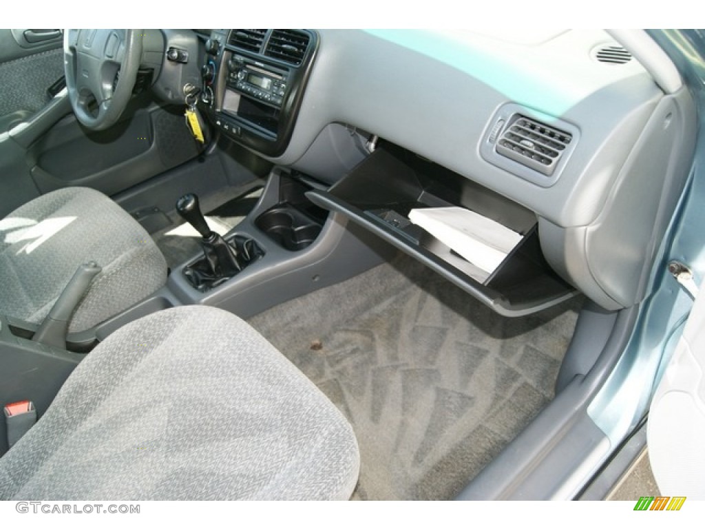 2000 Civic EX Sedan - Iced Teal Pearl / Gray photo #12