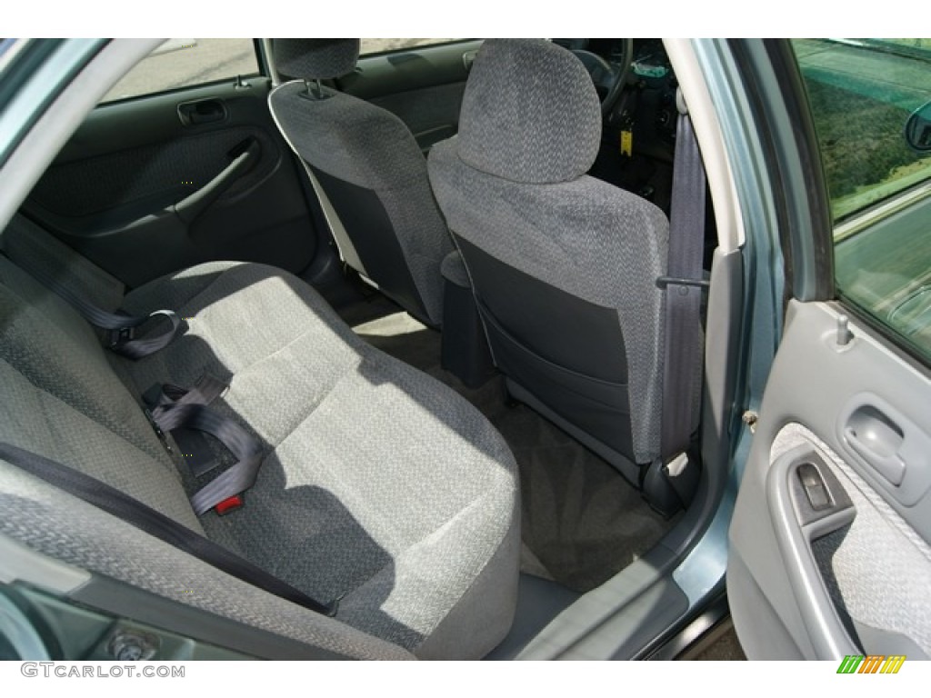 2000 Civic EX Sedan - Iced Teal Pearl / Gray photo #14