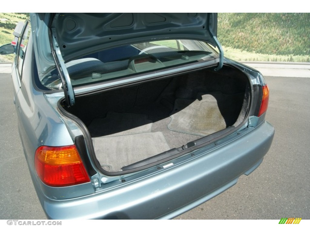 2000 Civic EX Sedan - Iced Teal Pearl / Gray photo #23