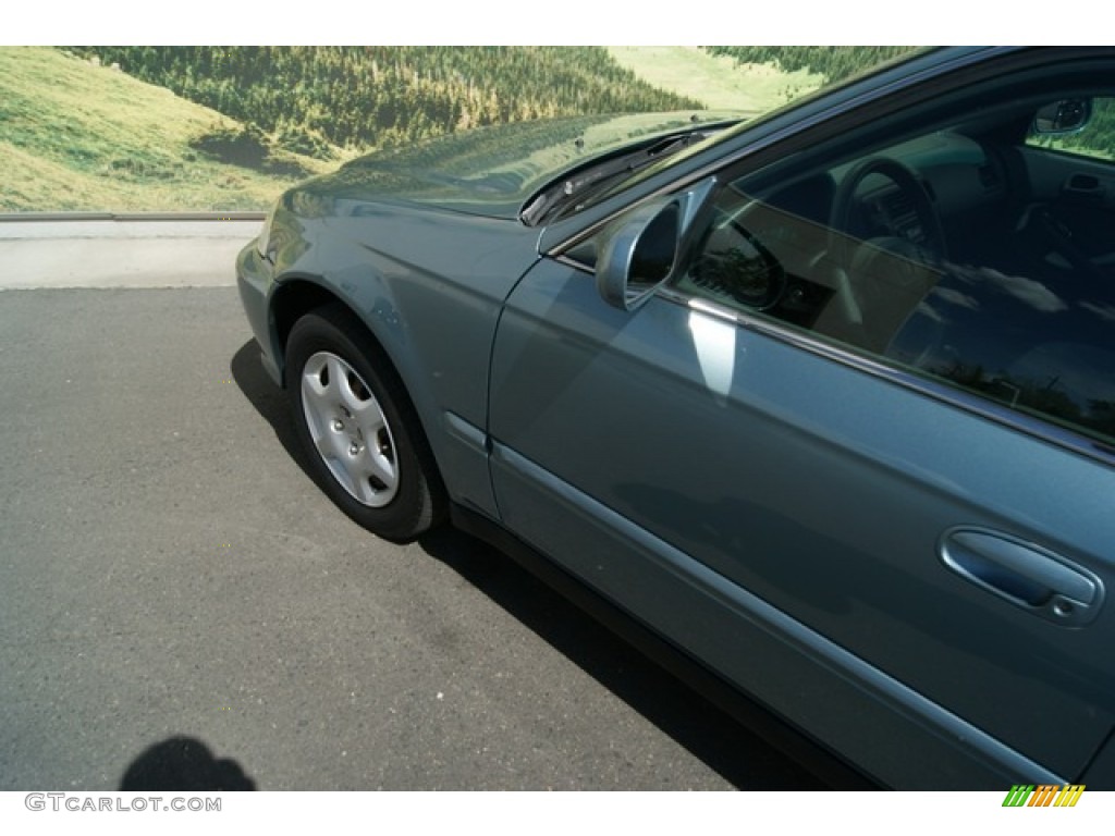 2000 Civic EX Sedan - Iced Teal Pearl / Gray photo #25
