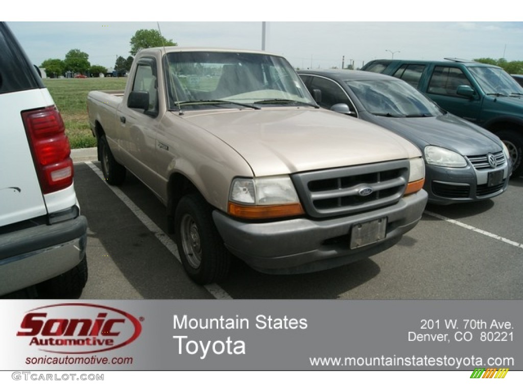 1998 Ranger XLT Regular Cab - Light Prairie Tan Metallic / Medium Prairie Tan photo #1