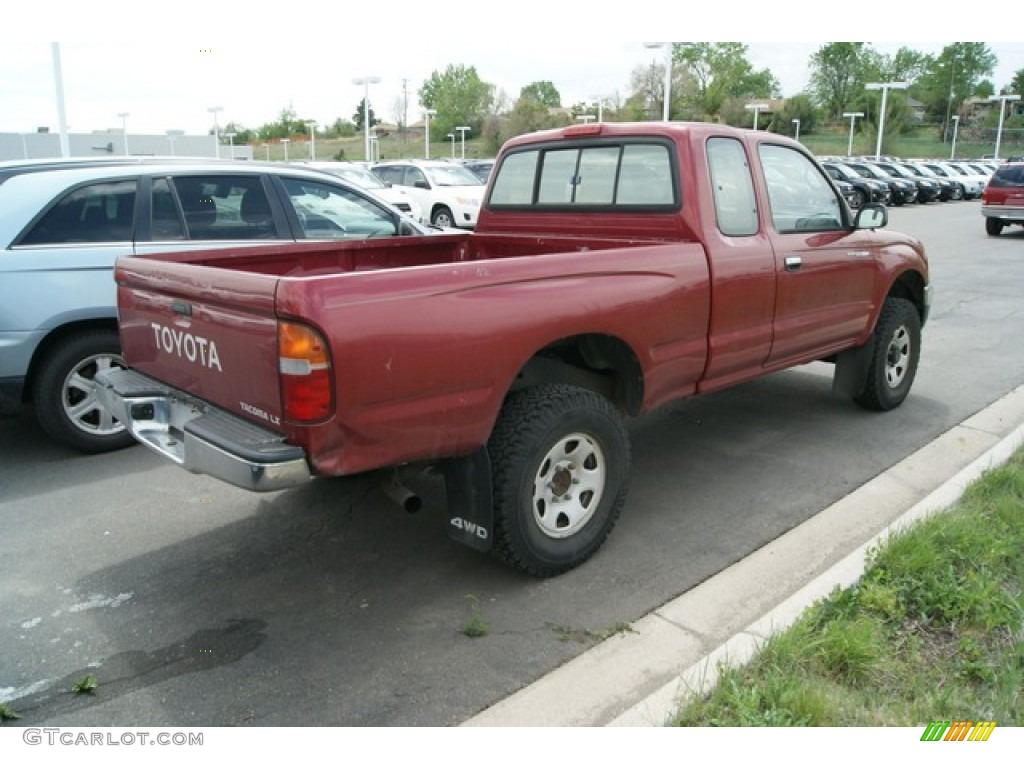 1997 Tacoma Extended Cab 4x4 - Sunfire Red Pearl Metallic / Grey photo #2