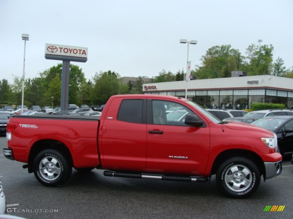 2010 Tundra TRD Double Cab 4x4 - Radiant Red / Sand Beige photo #1