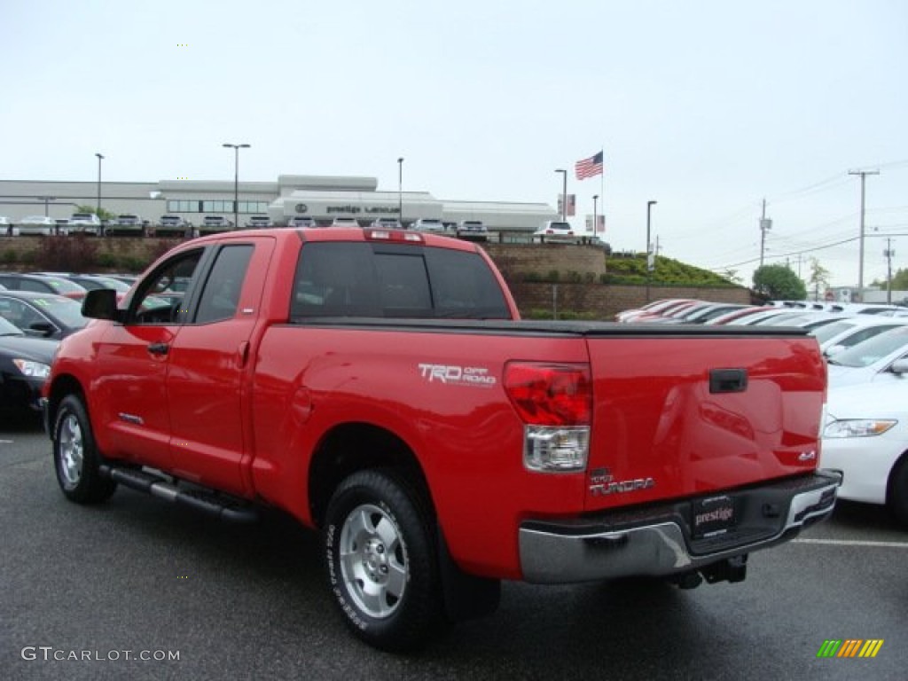 2010 Tundra TRD Double Cab 4x4 - Radiant Red / Sand Beige photo #4