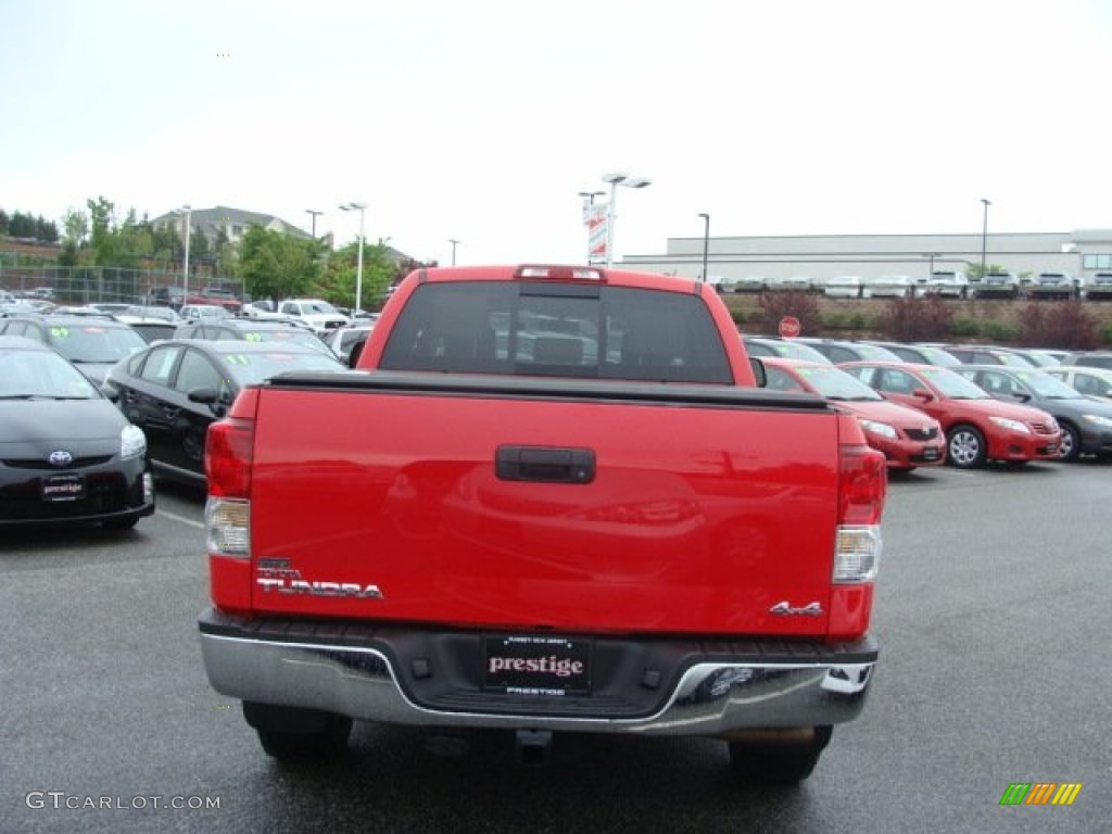 2010 Tundra TRD Double Cab 4x4 - Radiant Red / Sand Beige photo #5