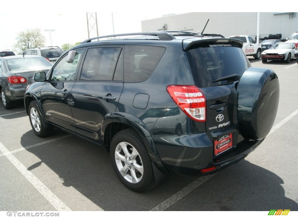 2009 RAV4 Limited V6 4WD - Black Forest Pearl / Ash Gray photo #3