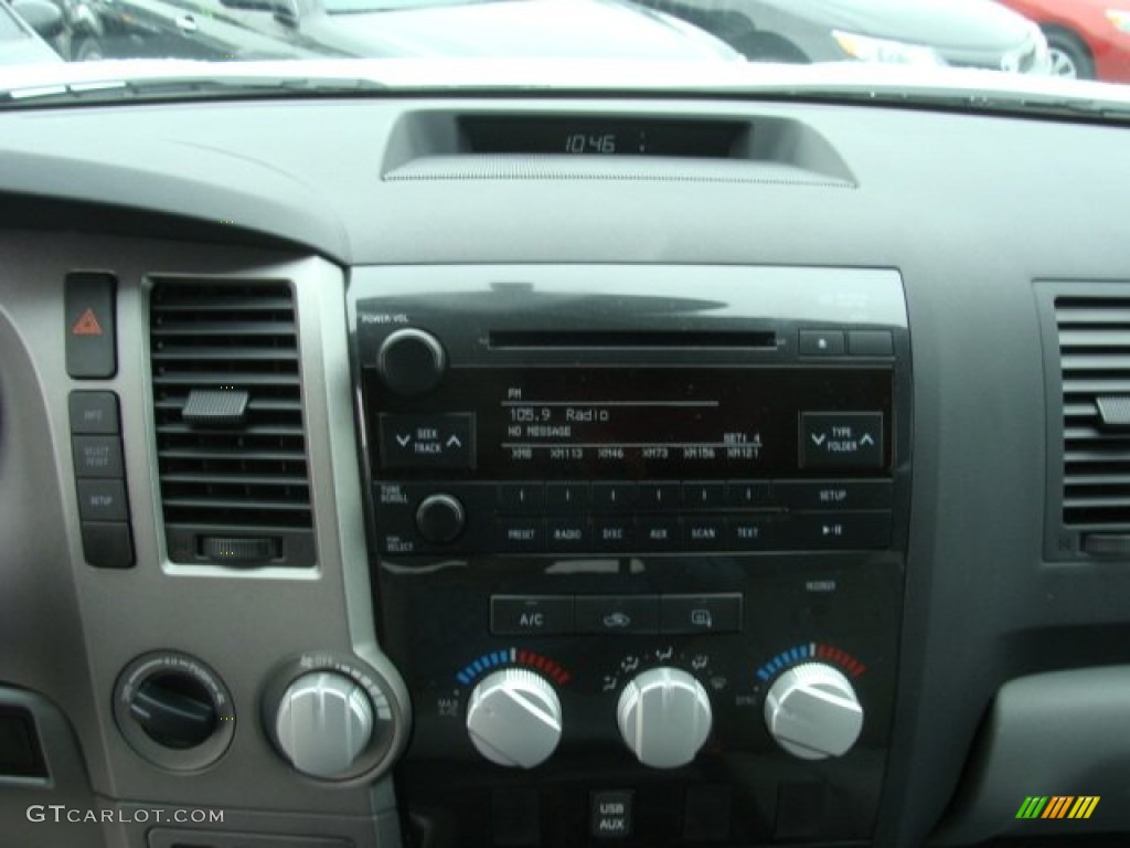 2011 Tundra TRD Double Cab 4x4 - Super White / Graphite Gray photo #11