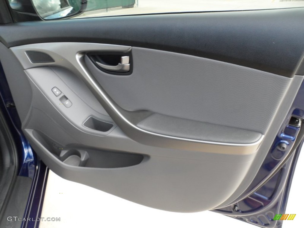 2011 Elantra Limited - Indigo Blue Pearl / Gray photo #21