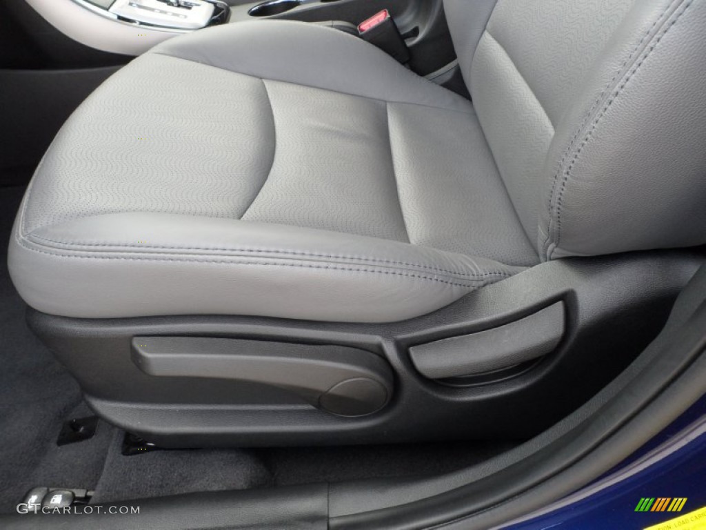 2011 Elantra Limited - Indigo Blue Pearl / Gray photo #28