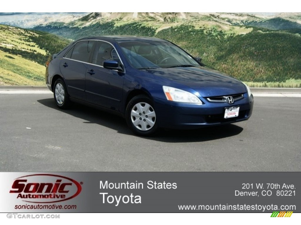 2003 Accord LX Sedan - Eternal Blue Pearl / Gray photo #1