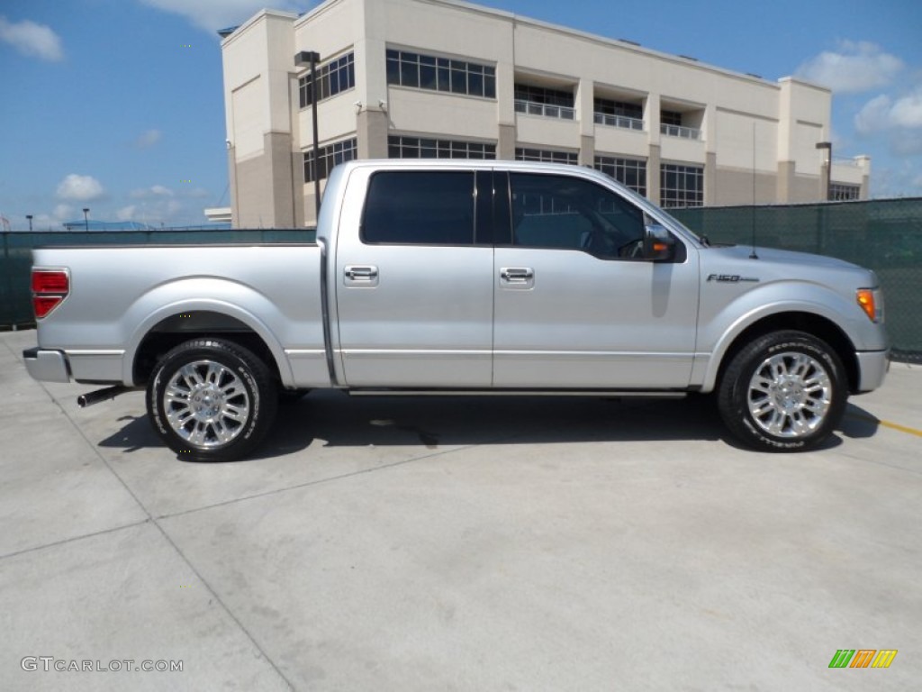 2010 F150 Platinum SuperCrew - Ingot Silver Metallic / Medium Stone Leather/Sienna Brown photo #2