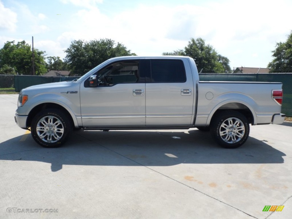 2010 F150 Platinum SuperCrew - Ingot Silver Metallic / Medium Stone Leather/Sienna Brown photo #6