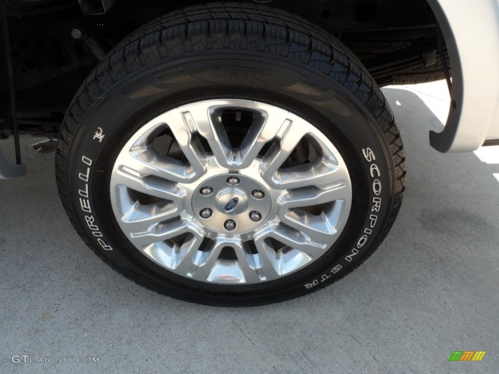 2010 F150 Platinum SuperCrew - Ingot Silver Metallic / Medium Stone Leather/Sienna Brown photo #13