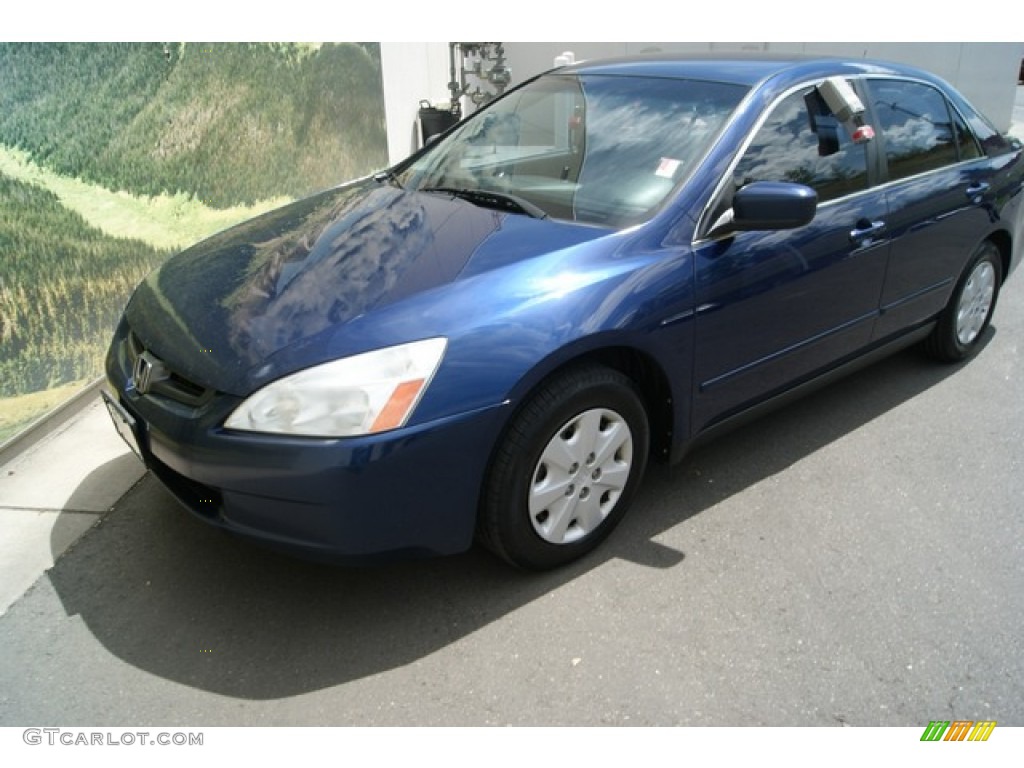2003 Accord LX Sedan - Eternal Blue Pearl / Gray photo #26