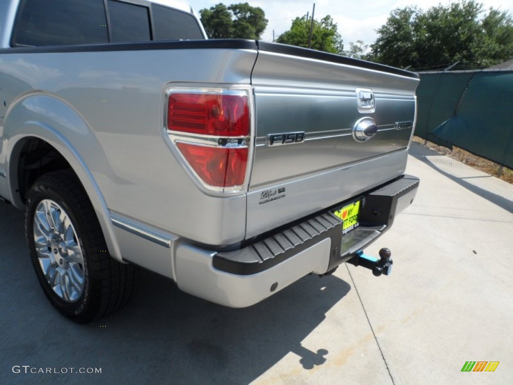 2010 F150 Platinum SuperCrew - Ingot Silver Metallic / Medium Stone Leather/Sienna Brown photo #22