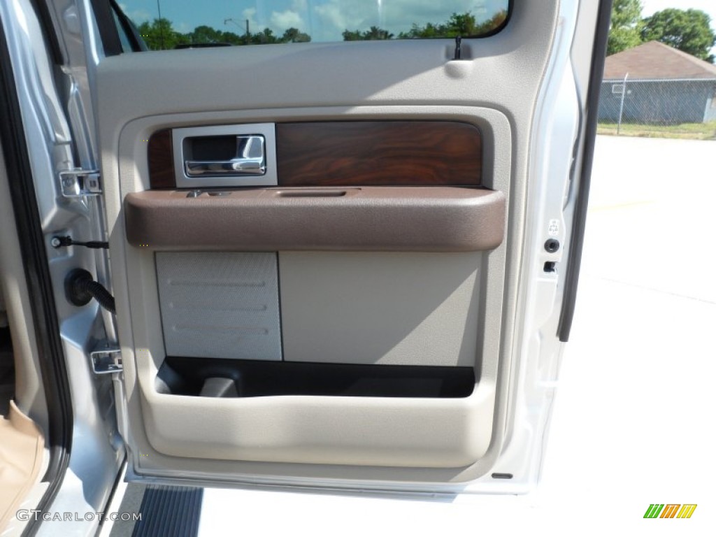2010 F150 Platinum SuperCrew - Ingot Silver Metallic / Medium Stone Leather/Sienna Brown photo #28