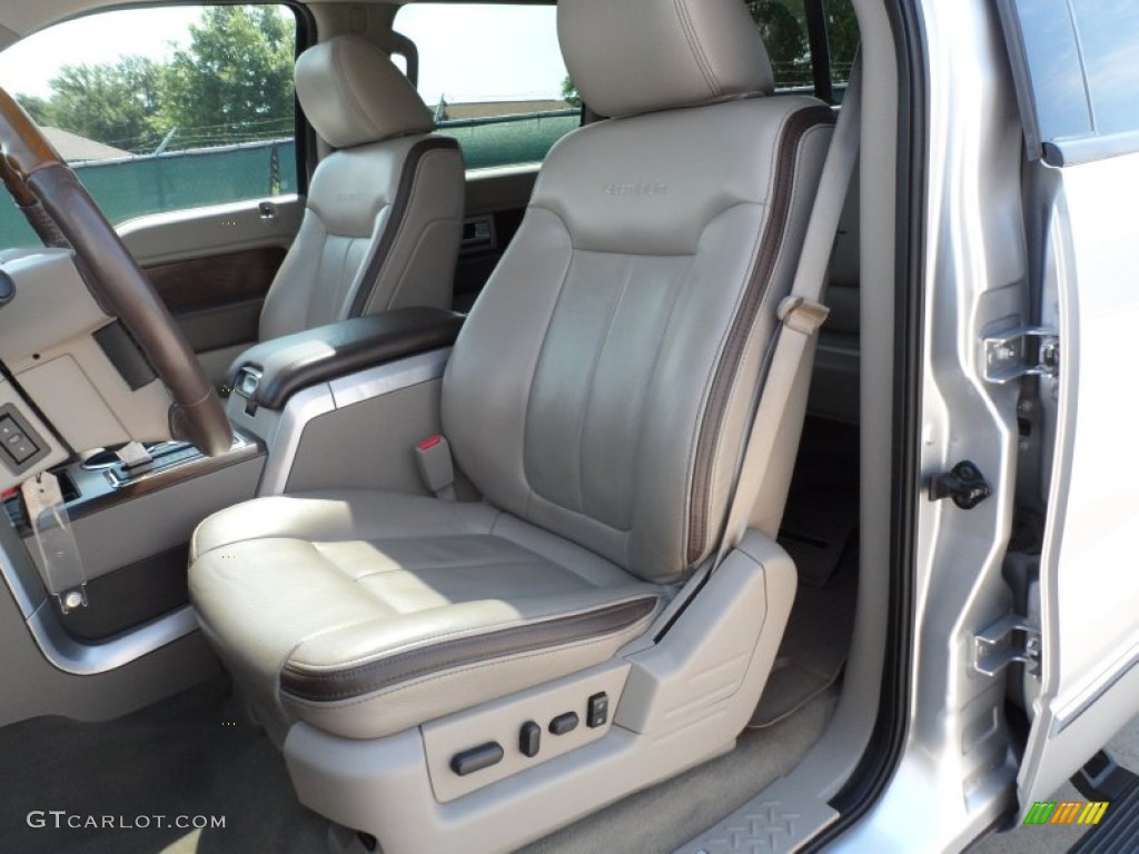 2010 F150 Platinum SuperCrew - Ingot Silver Metallic / Medium Stone Leather/Sienna Brown photo #36