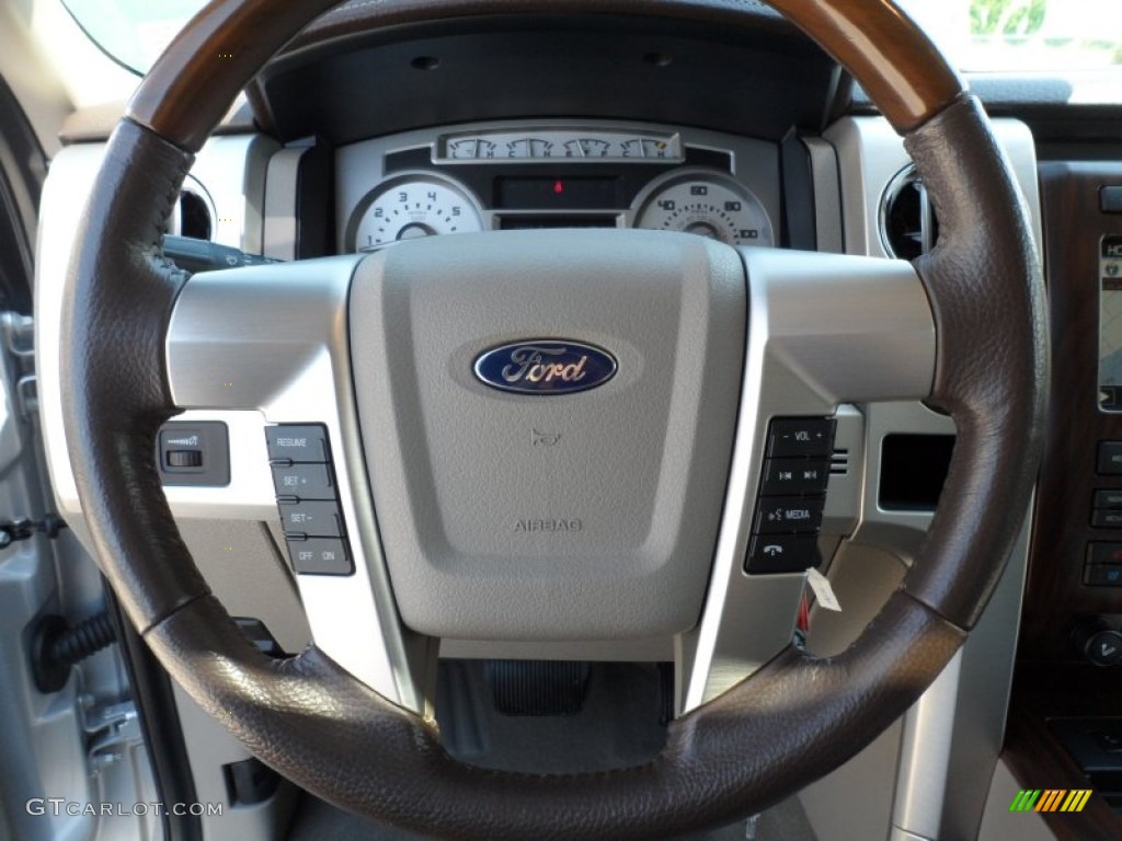 2010 F150 Platinum SuperCrew - Ingot Silver Metallic / Medium Stone Leather/Sienna Brown photo #45