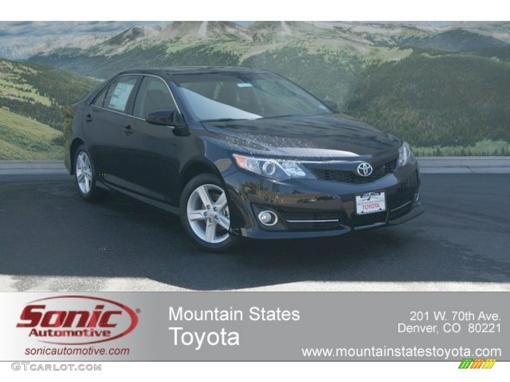 2012 Camry SE - Attitude Black Metallic / Black photo #1