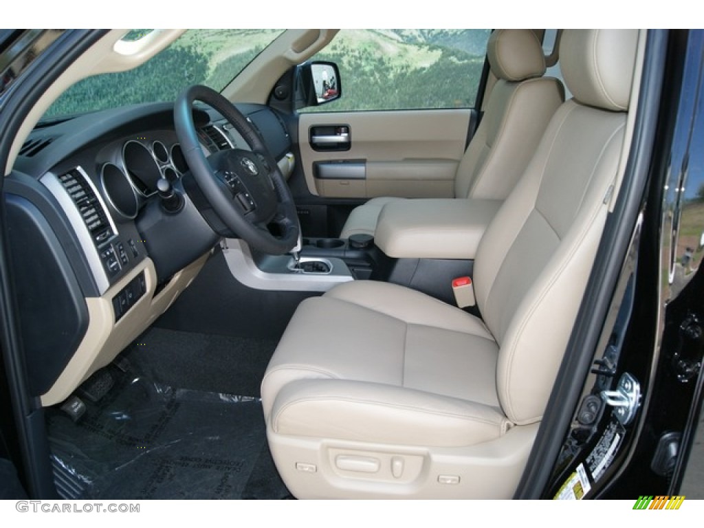 Sand Beige Interior 2012 Toyota Sequoia Limited 4WD Photo #64776540