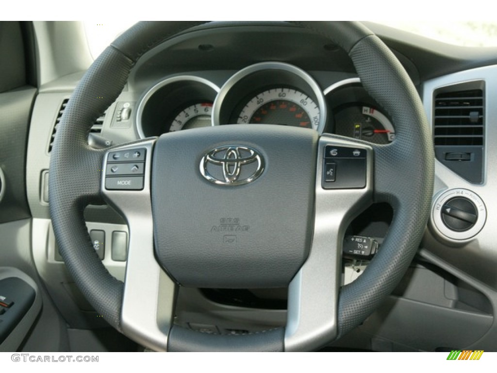 2012 Tacoma V6 SR5 Double Cab 4x4 - Super White / Graphite photo #10