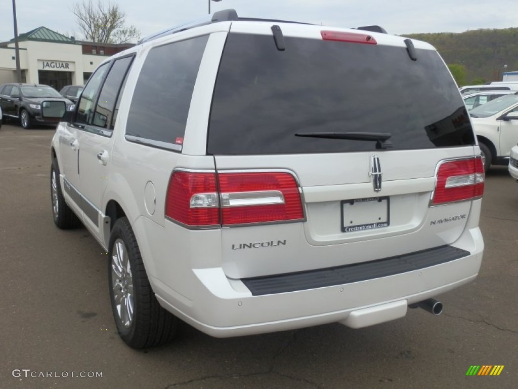 White Platinum Metallic Tri-Coat 2012 Lincoln Navigator 4x4 Exterior Photo #64778685