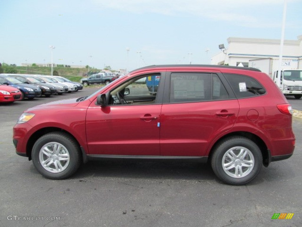 Sierra Red 2012 Hyundai Santa Fe GLS V6 AWD Exterior Photo #64779744