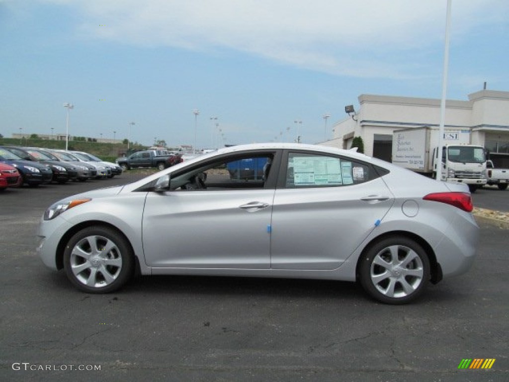 2012 Elantra Limited - Shimmering Silver / Black photo #3