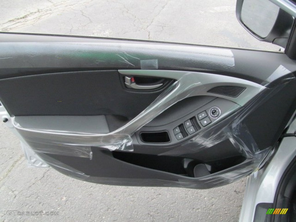 2012 Elantra Limited - Shimmering Silver / Black photo #7