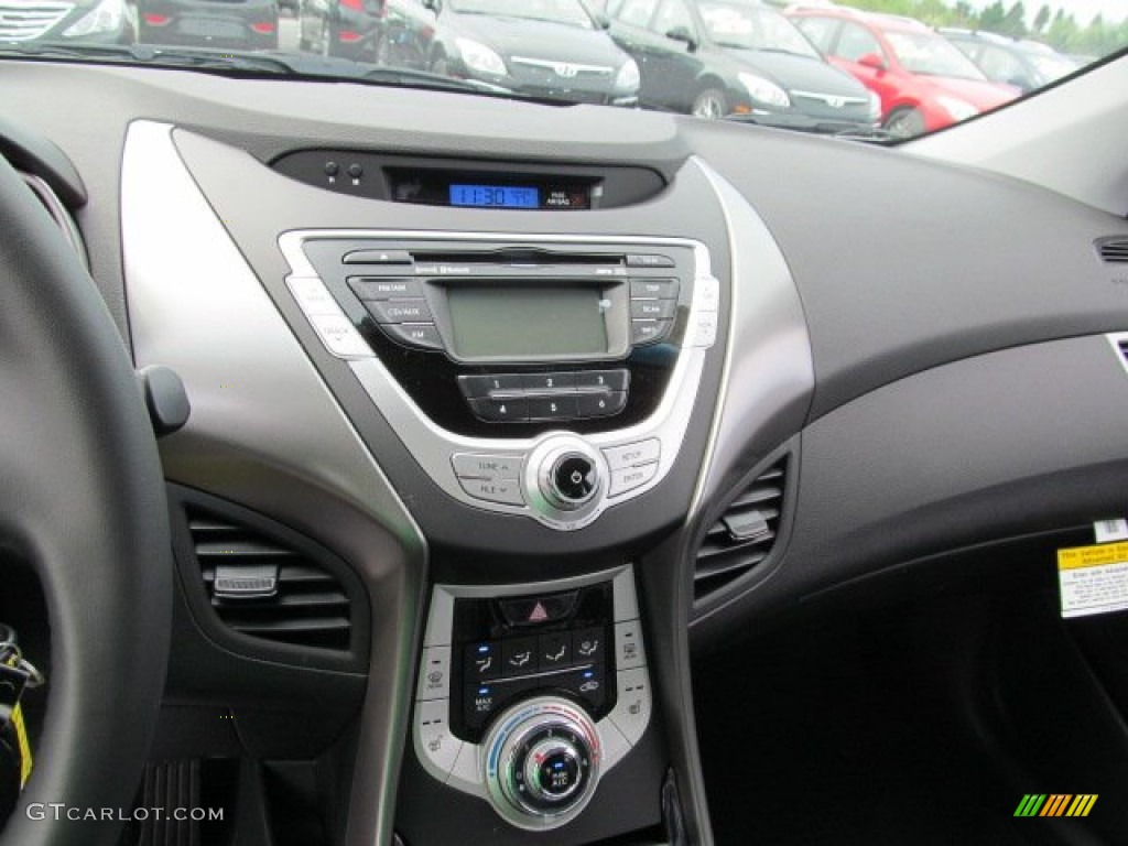 2012 Elantra Limited - Shimmering Silver / Black photo #8