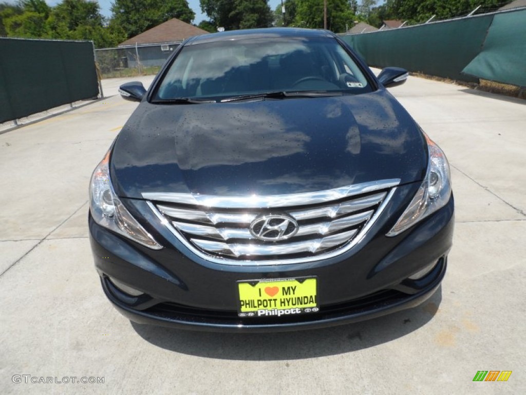 2013 Sonata Limited 2.0T - Pacific Blue Pearl / Gray photo #8