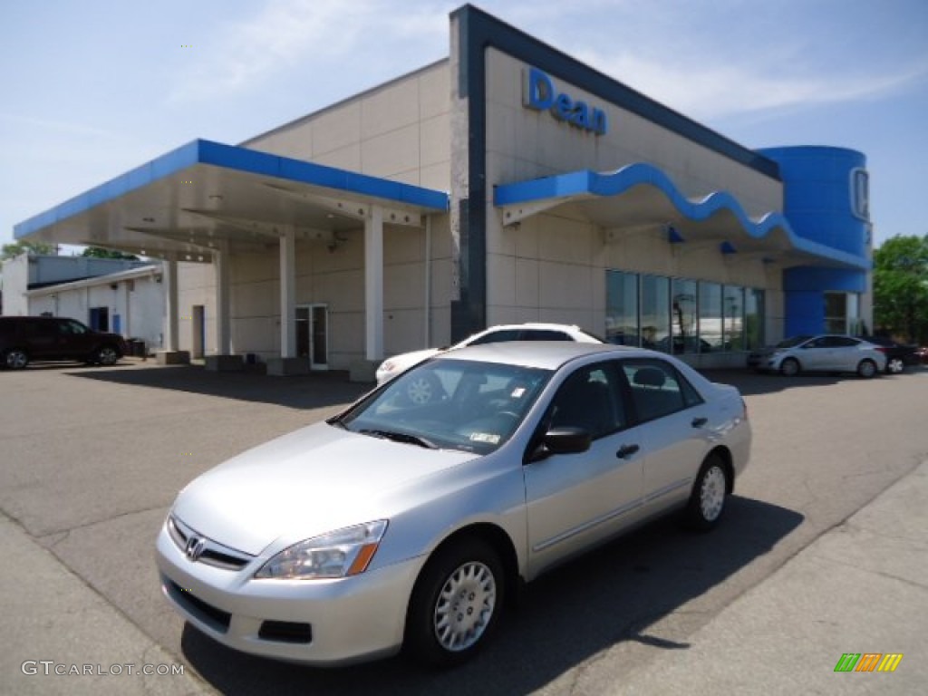 2007 Accord Value Package Sedan - Alabaster Silver Metallic / Gray photo #1