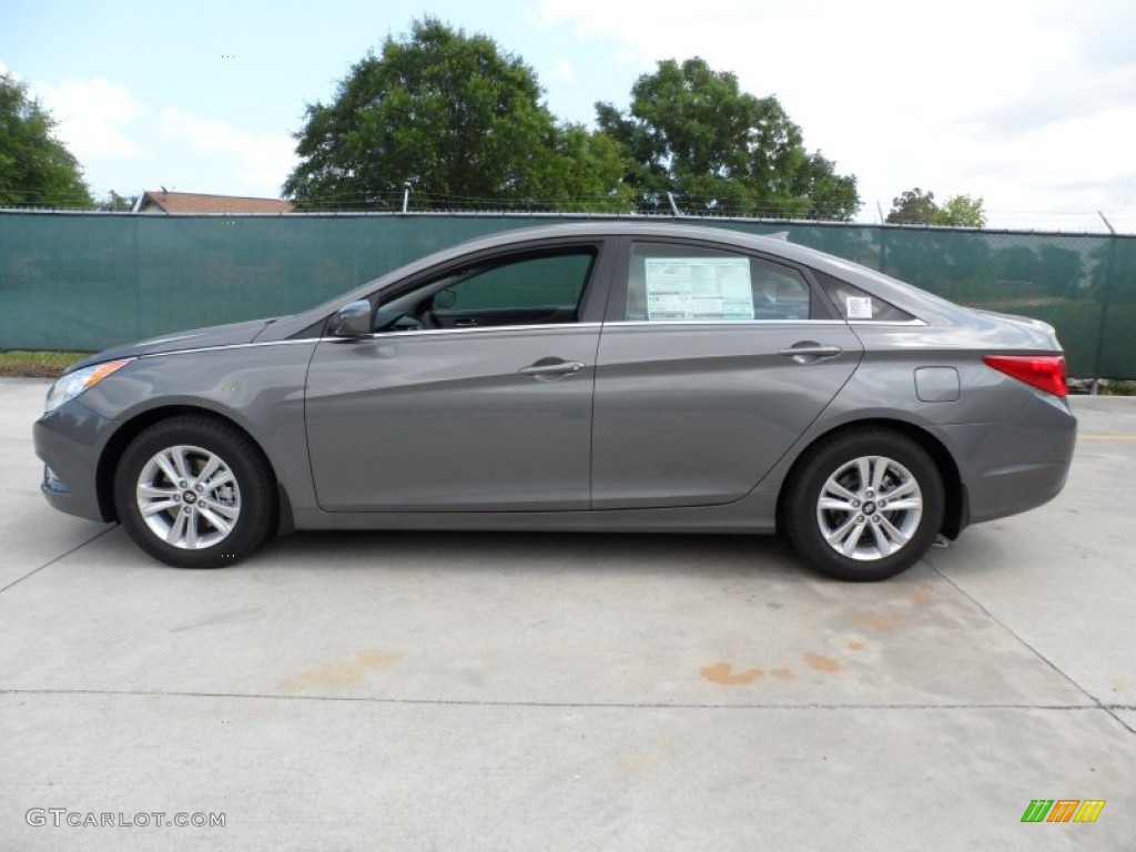 2013 Sonata GLS - Harbor Gray Metallic / Gray photo #6