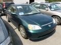 2002 Clover Green Metallic Honda Civic EX Sedan  photo #1