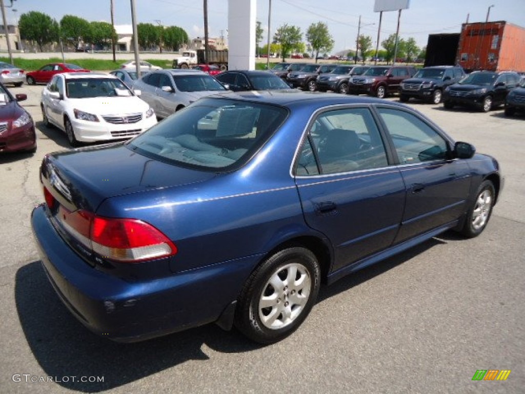 2002 Accord EX Sedan - Eternal Blue Pearl / Quartz Gray photo #5