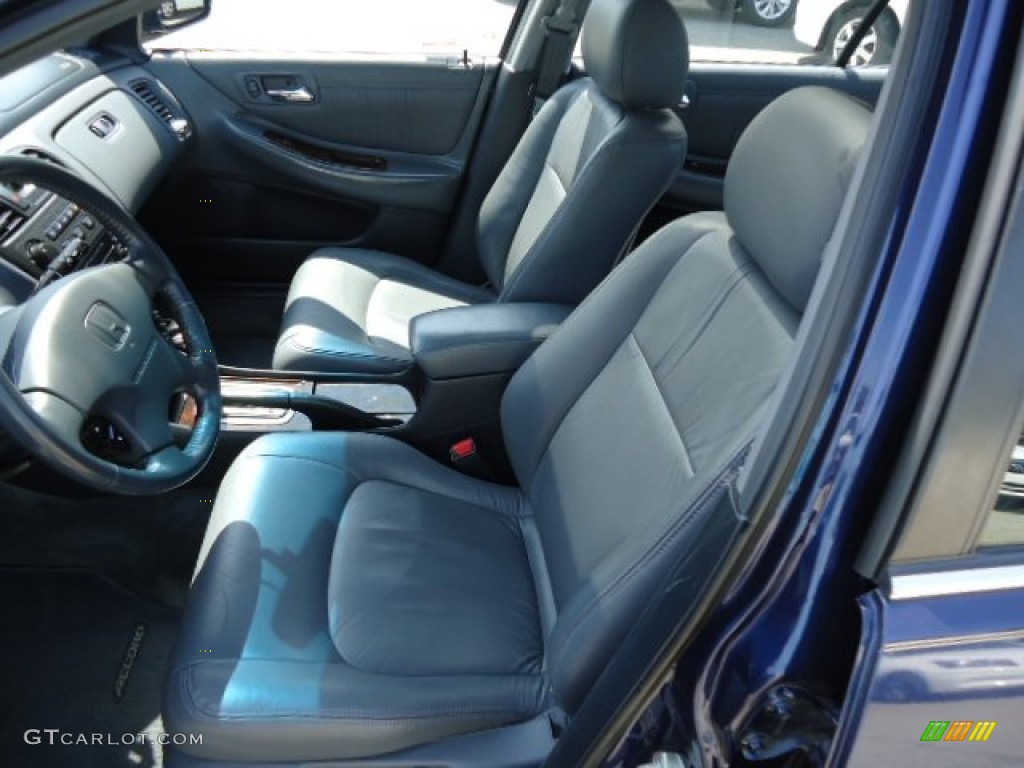 2002 Accord EX Sedan - Eternal Blue Pearl / Quartz Gray photo #10