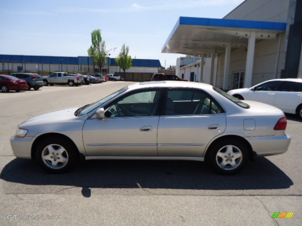 1999 Accord EX V6 Sedan - Satin Silver Metallic / Tan photo #2