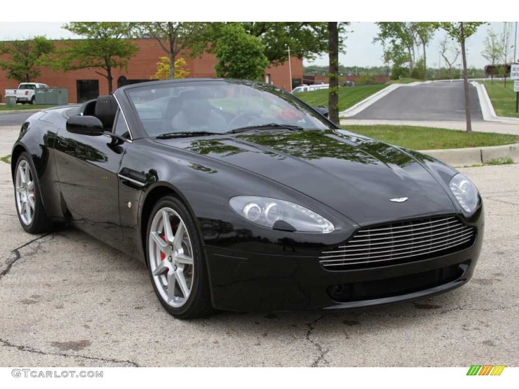 Jet Black 2008 Aston Martin V8 Vantage Roadster Exterior Photo #64781985
