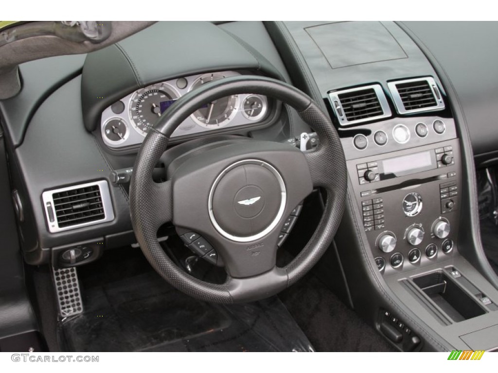 2008 Aston Martin V8 Vantage Roadster Obsidian Black Dashboard Photo #64782096
